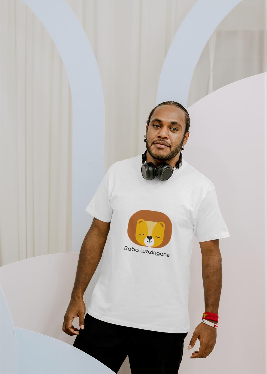 Baba wezingane (Father of kids) - Men's T-shirt - Lion