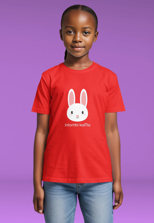 Rabbit_Intombi kaMa (Mommy's Girl) - Kiddies T-Shirt
