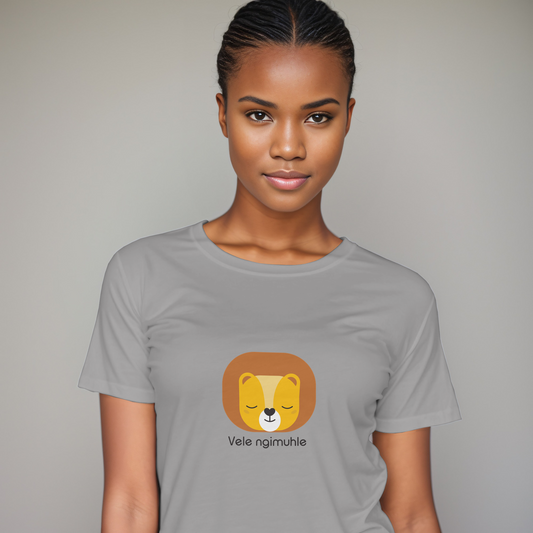 Lion Vele Ngimuhle (Of course, I am cute/pretty/beautiful) - Ladies’ Fitted T-shirt