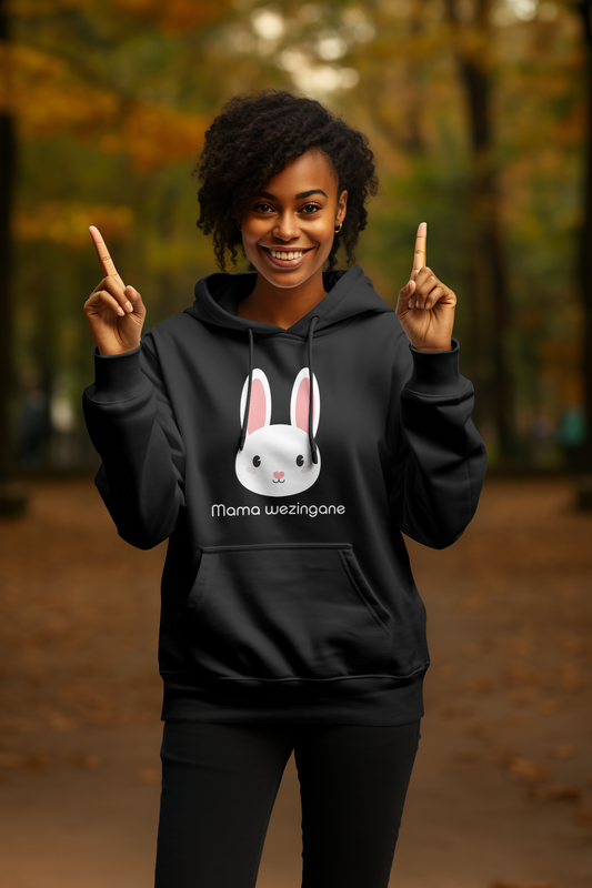 Mama Wezingane (Mother of Children) - Women's Hoodie - Rabbit